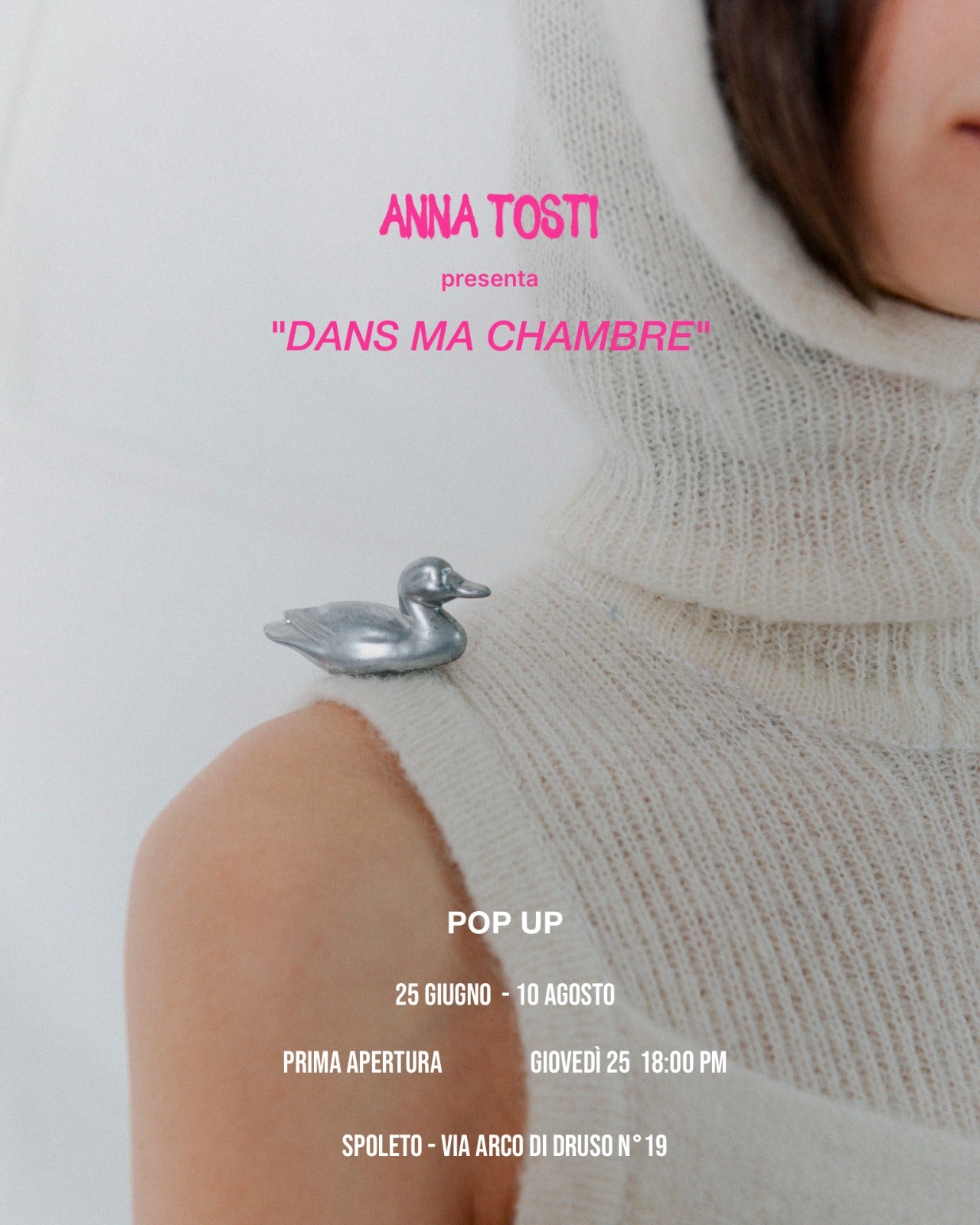 Locandina Pop Up ANNA TOSTI in occasione del Festival dei Due Mondi 69