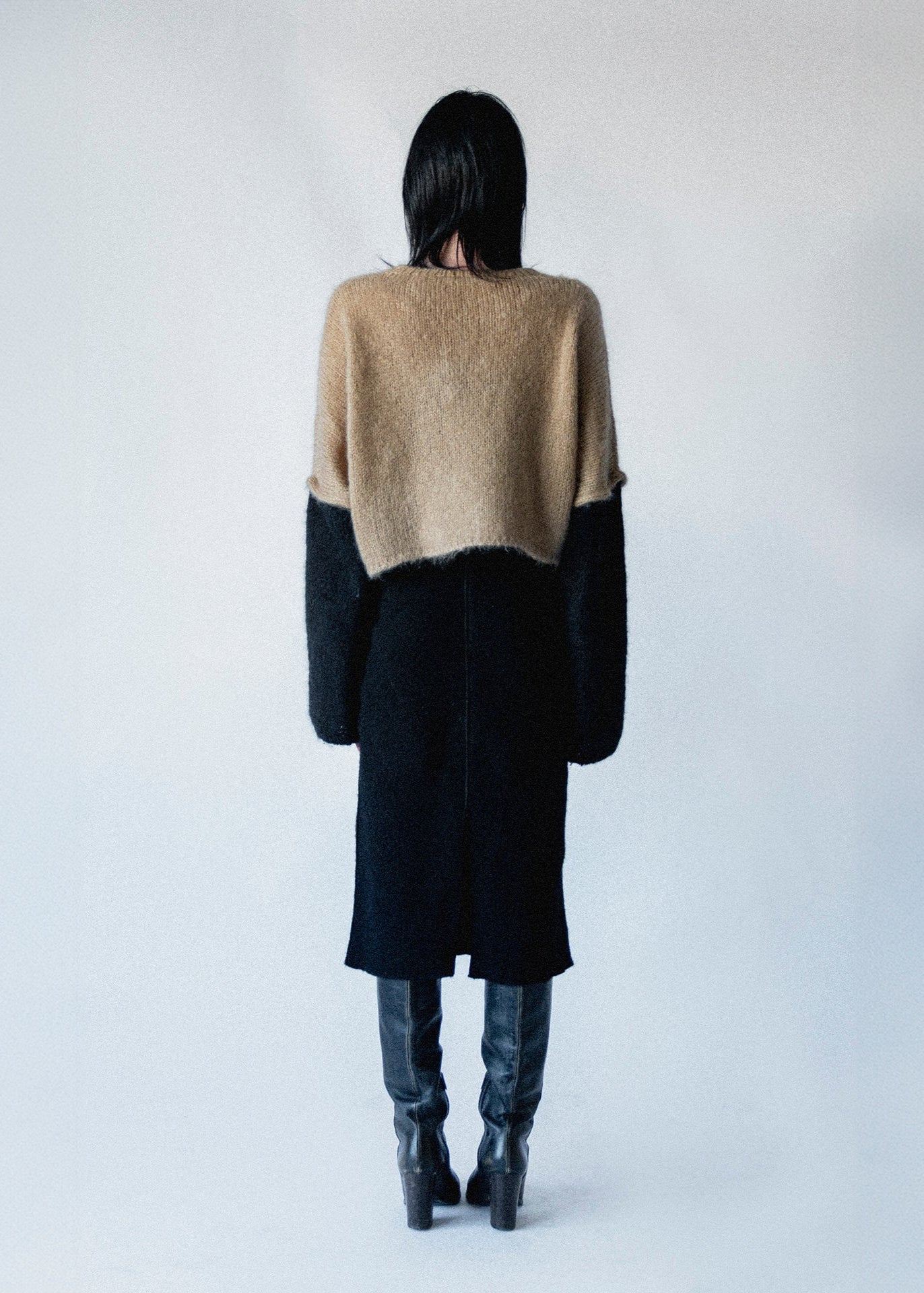 retro maglione cropped in intarsia indossato anna tosti