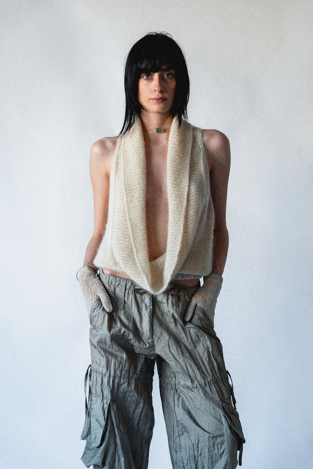 top in maglia reversibile anna tosti